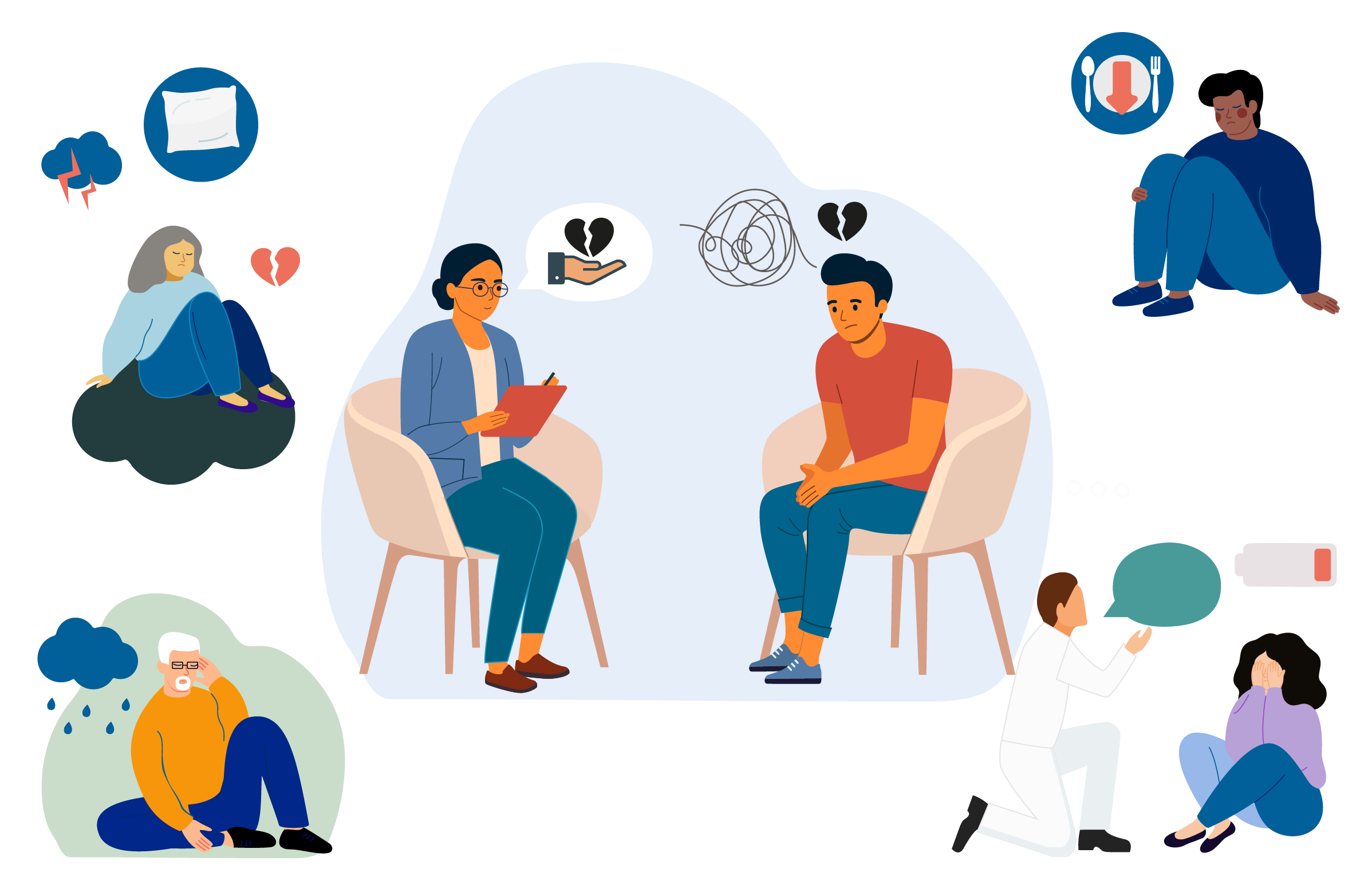 illustration de la dépression